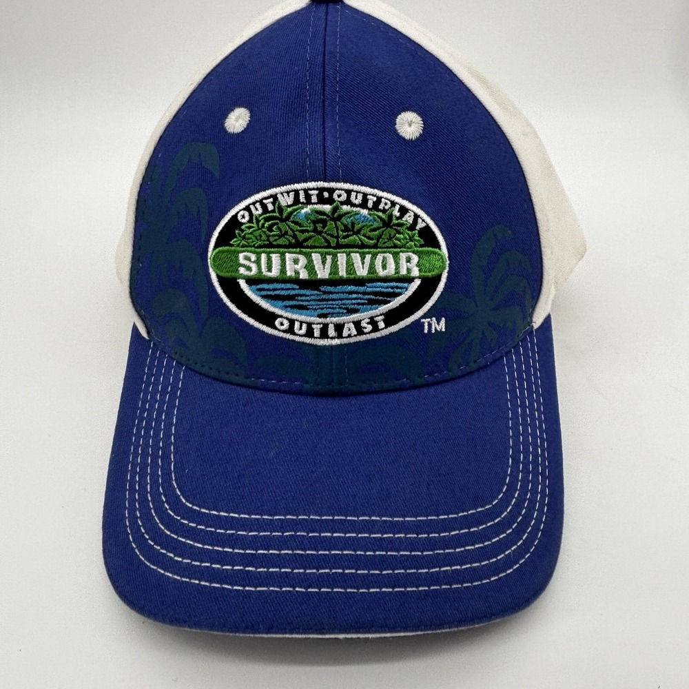 SURVIVOR CBS TV Show Outwit Outplay Outlast BLUE Baseball Hat Cap
